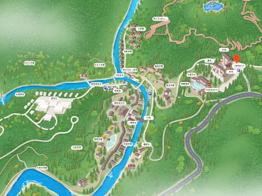 石林结合景区手绘地图智慧导览和720全景技术，可以让景区更加“动”起来，为游客提供更加身临其境的导览体验。